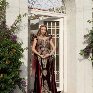 Kaftan Bindallı 2024 New Collection Altın Duvak Moda